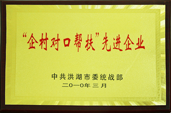 “企村對口幫扶”先進企業(yè)